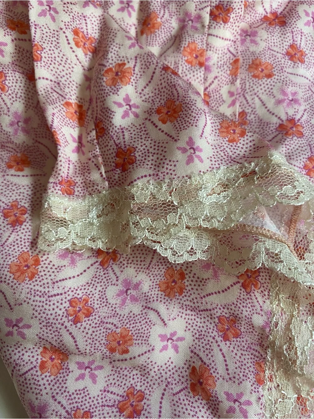 Zara Pink & Orange Floral Print Shorts Trim Lace & Sequin Detail NWT Size 11/12